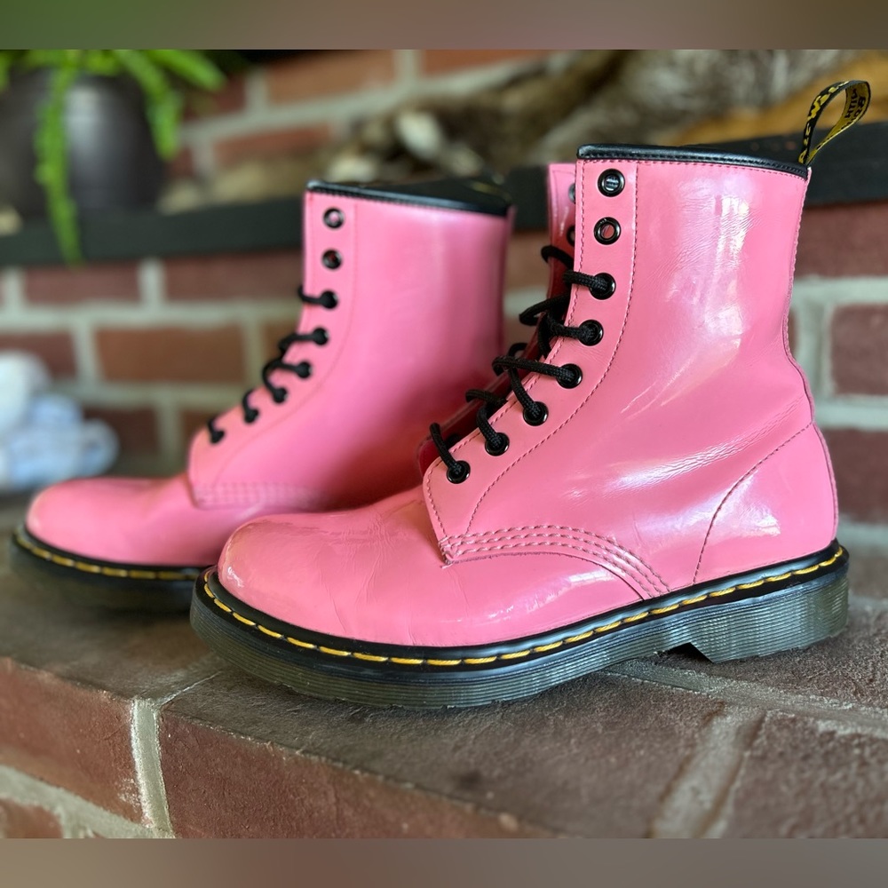 Dr. Marten’s, patent leather, pink, size 8